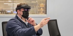 Deric testing extended reality technology for customers